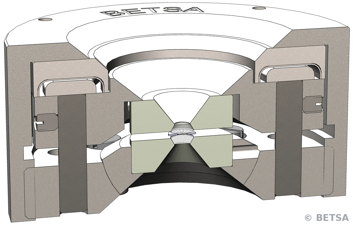 M-DAC-BHP-SP membrane diamond anvil cell – view 2 – BETSA®