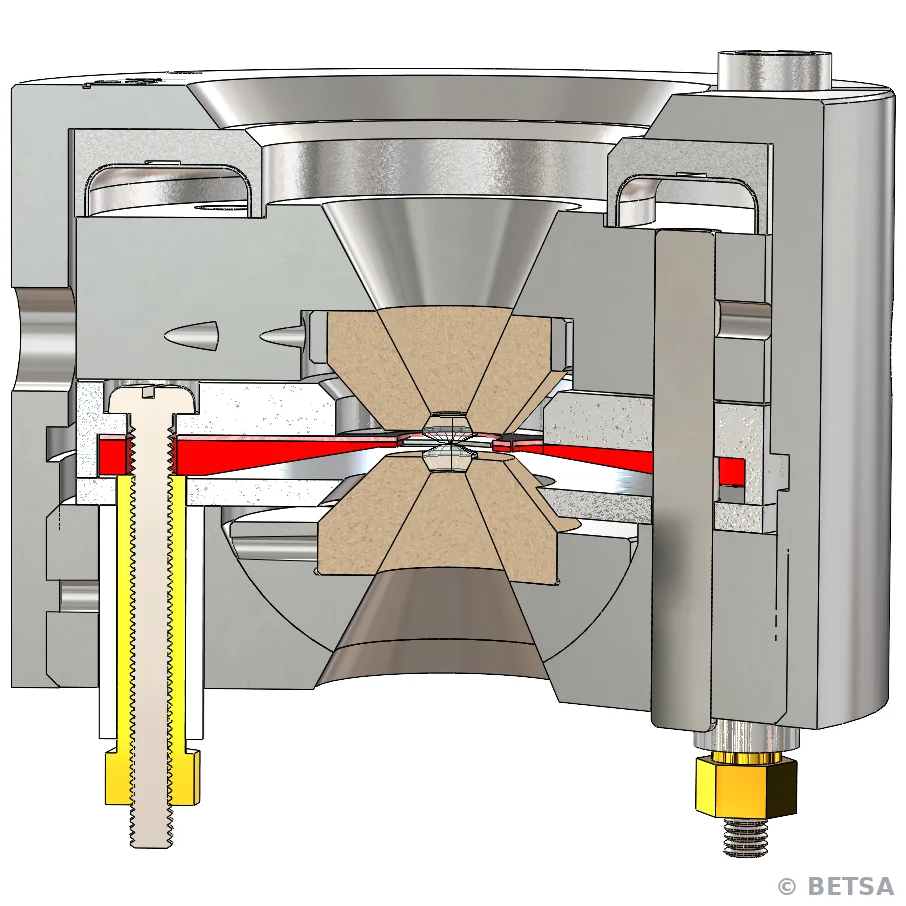 M-DAC-XCV-THT-IHS membrane diamond anvil cell – view 5 – BETSA®